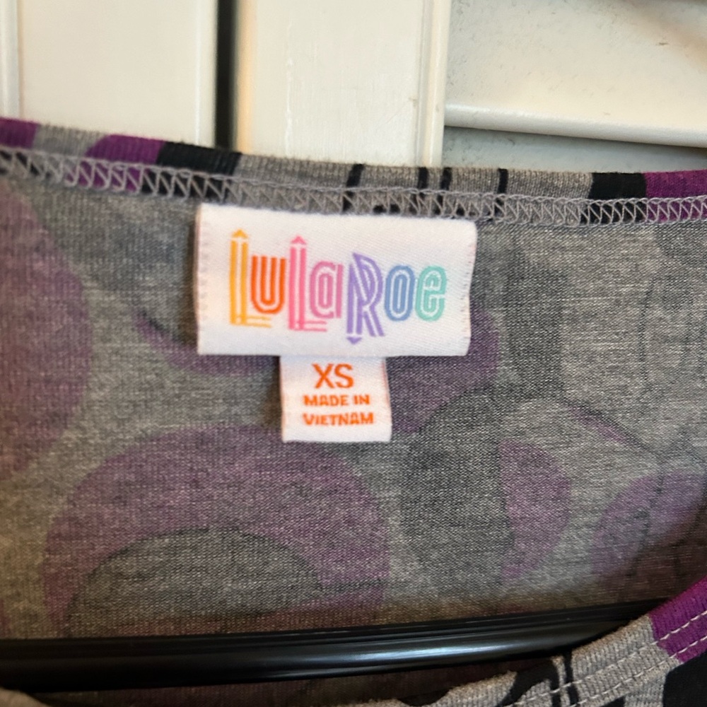 LuLaRoe Minnie Mouse Purple Disney Irma Top - XS - Picture 2 of 5